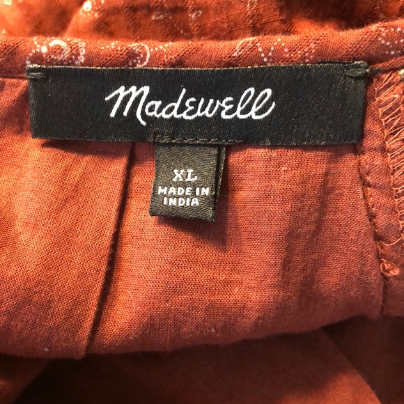 Madewell Embroidered Puff-Sleeve Babydoll Dress in Dotted Vines, sixe XL - Picture 3 of 6